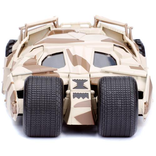 2008 The Dark Knight Batmobile w/BATMAN Camo 1:24 Scale Diecast Model Car by Jada Toys Alt Image 5