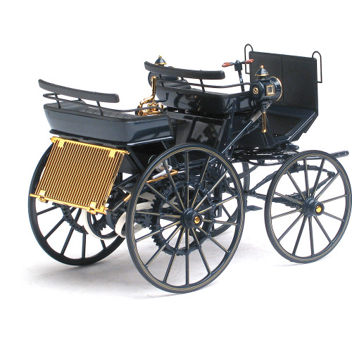 1886 Daimler Motorkutsche 1886 Dark Blue 1:18 Scale Diecast Model Car by Norev Alt Image 1
