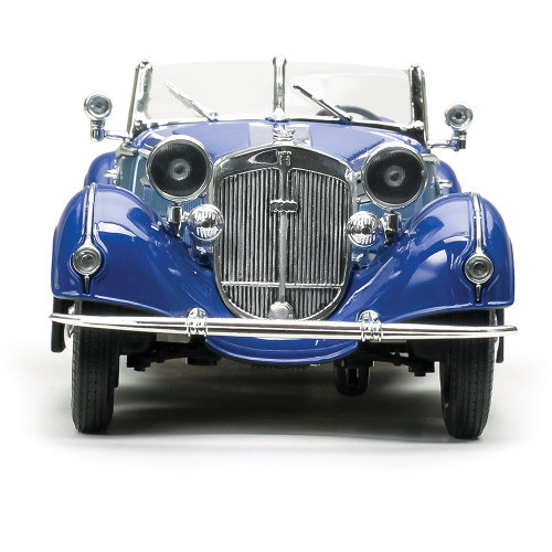 1939 Horch 855 Roadster - Blue 1:18 Scale Diecast Model Car by Sunstar Alt Image 5