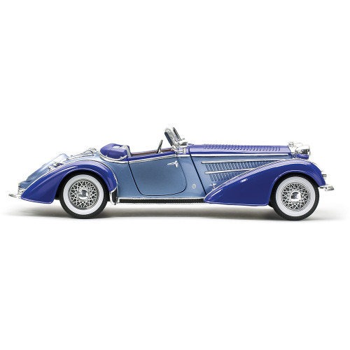 1939 Horch 855 Roadster - Blue 1:18 Scale Diecast Model Car by Sunstar Alt Image 7