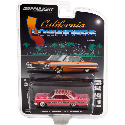 1964 Chevrolet Impala Lowrider - Gypsy Rose 1:64 Scale Diecast Model by Greenlight Alt Image 1