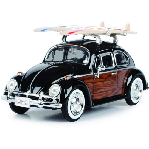 Volkswagen Beetle with Surfboard - Black Main Image
