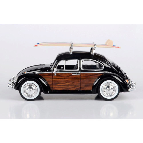 Volkswagen Beetle with Surfboard - Black Alt Image 2
