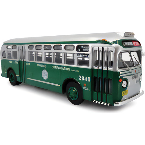 GM TDH-3610 New York City Omnibus Co. 1:43 Scale Diecast Model by Iconic Replicas Main Image