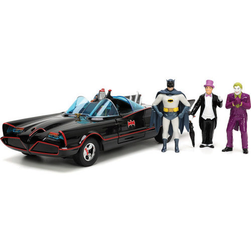 1966 Batmobile w/Batman, Robin Penguin & Joker Figures Main Image