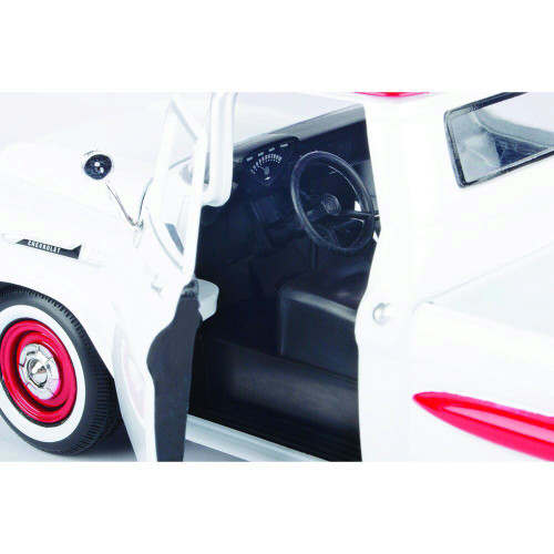 1958 Chevy Apache Fleetline Pickup White & Red Alt Image 2