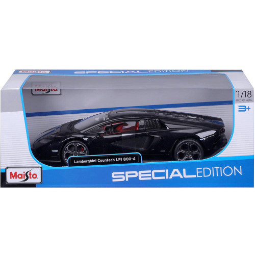 Lamborghini Countach LPI 800-4 - Black 1:18 Scale Diecast Model Car by Maisto Alt Image 8