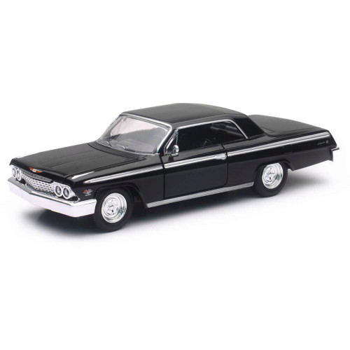 1962 Chevy Impala SS - Black 1:25 Scale Diecast Model by New-Ray Toys Main Image