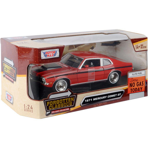 1971 Mercury Comet GT - Red 1:24 Scale Diecast Model by Motormax Alt Image 5