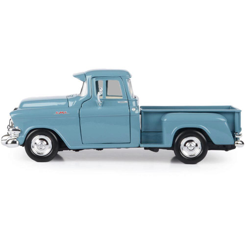 1955 GMC Blue Chip Pickup - Light Blue 1:24 Scale Diecast Model by Motormax Alt Image 1