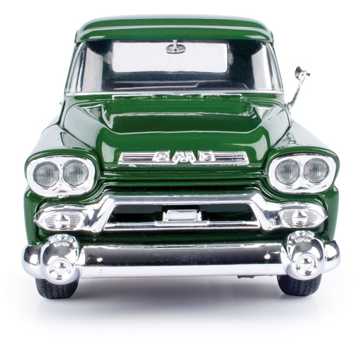 1958 GMC 100 Wideside Pickup - Dark Green 1:24 Scale Diecast Model Truck by Motormax Alt Image 3