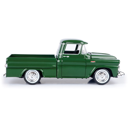 1958 GMC 100 Wideside Pickup - Dark Green 1:24 Scale Diecast Model Truck by Motormax Alt Image 5