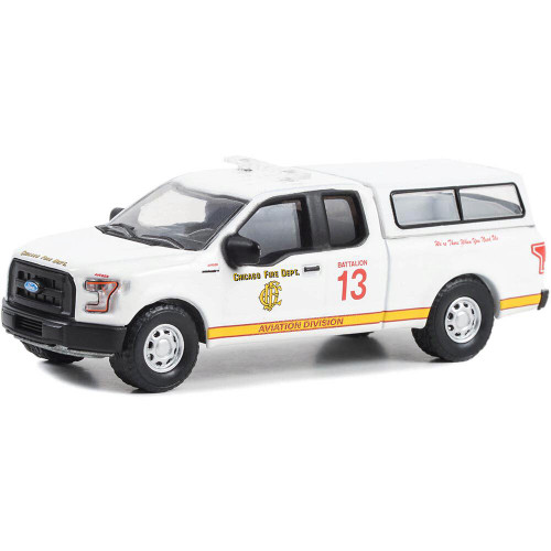 2016 Ford F-150 - Chicago Fire Dept. Aviation Division - Chicago Illinois 1:64 Scale Diecast Model by Greenlight Main Image