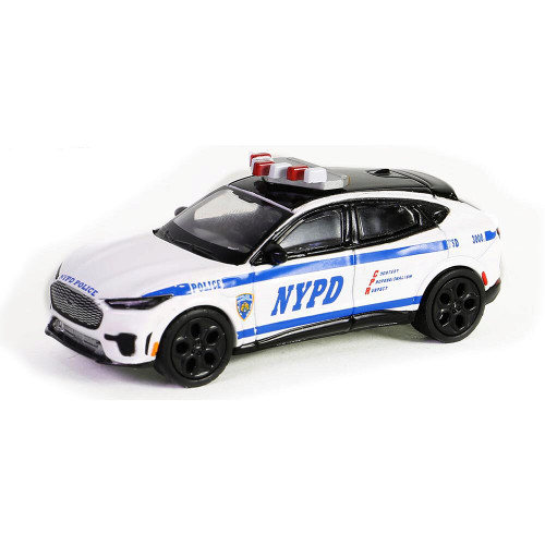 2022 Ford Mustang Mach-E GT - New York City Police Dept (NYPD) 1:64 Scale Diecast Model by Greenlight Main Image
