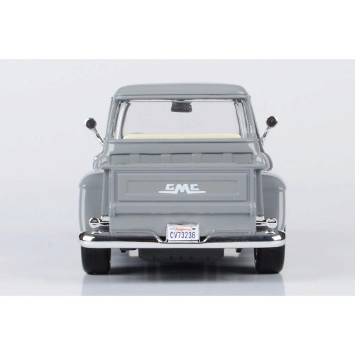 1957 GMC Blue Chip Pickup - Gray 1:24 Scale Diecast Model by Motormax Alt Image 3