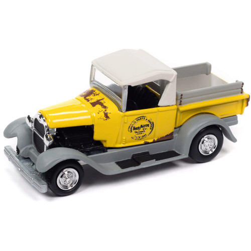 1929 Ford Model A (Projects in Progress) - Yellow w/Gray Roof 1:64 Scale Diecast Model by Johnny Lightning Main Image