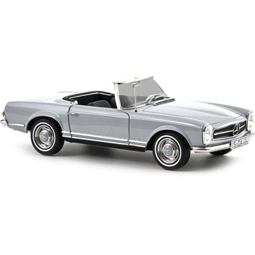 1963 Mercedes 230 SL Roadster - Grey 1:18 Scale Diecast Model by Norev Main Image