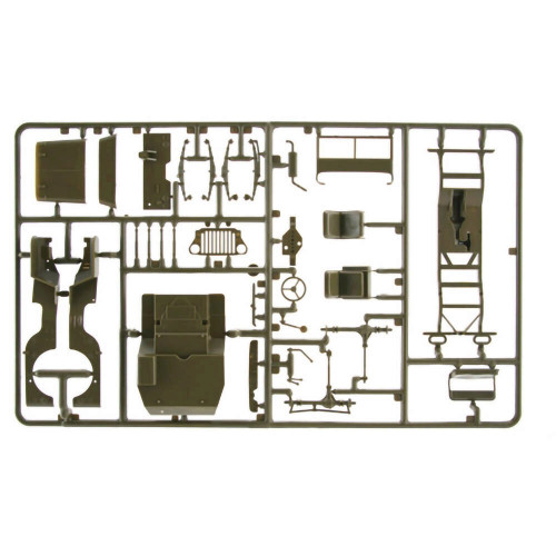 Willys MB Jeep with Trailer 1/35 Kit 1:35 Scale Diecast Model by Italeri Alt Image 4
