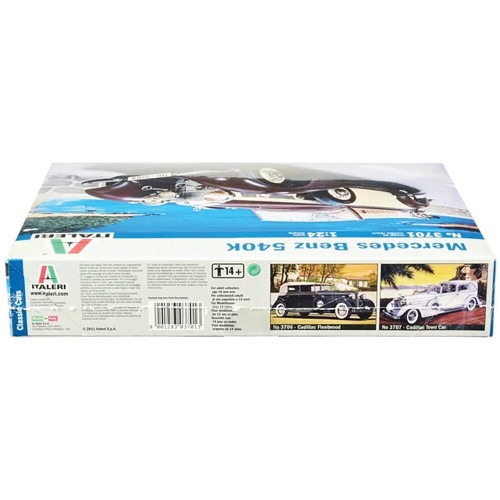 Mercedes Benz 540K 1/24 Kit 1:24 Scale Diecast Model by Italeri Alt Image 2
