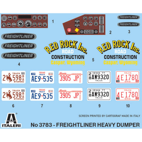 Freightliner Heavy Dumper Truck 1/24 Kit 1:24 Scale Diecast Model by Italeri Alt Image 2