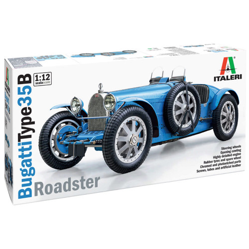 Bugatti Roadster/Monte Carlo 1:12 Scale Diecast Model by Italeri Main Image