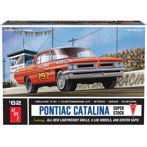 1962 Pontiac Catalina Super Stock 1/25 Kit 1:25 Scale Diecast Model by AMT Main Image