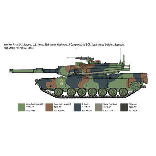 M1A1/A2 Abrams 1/35 Kit Alt Image 3