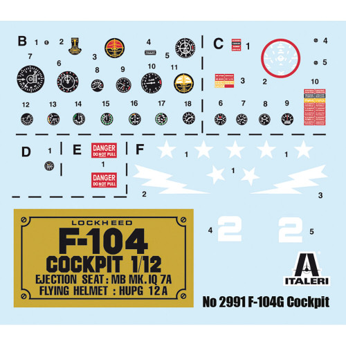 F-104G Cockpit 1/12 Kit Alt Image 2