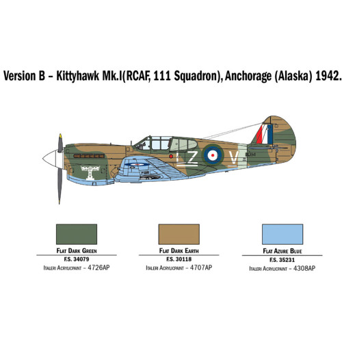 P-40 E/K Kittyhawk 1/48 Kit Alt Image 4