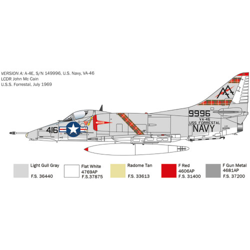 A-4 E/F/G Skyhawk 1/48 Kit Alt Image 3