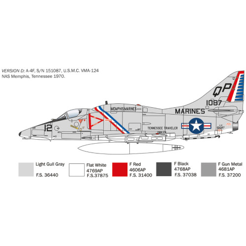 A-4 E/F/G Skyhawk 1/48 Kit Alt Image 6