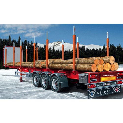 イタレリ 1/24 Timber Trailer ティンバートレーラー Timber Trailer 1/24 Kit Plastic Model Kit | Italeri