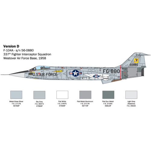 F-104  Starfighter A/C 1/32 Kit Alt Image 6