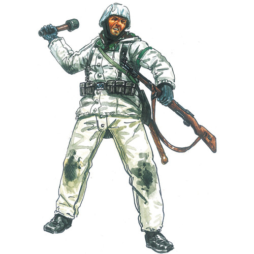 German Infantry - Winter Unif. (WWII) 1/72 Figures Alt Image 2