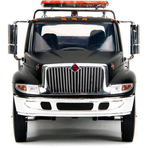 International Flatbed Tow Truck - Primer Black 1:24 Scale Diecast Model by Jada Toys Alt Image 2