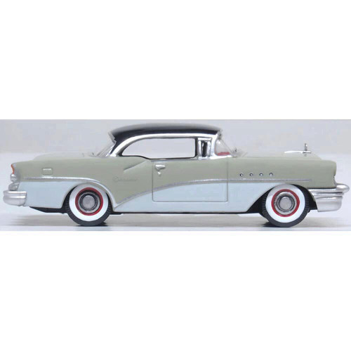 1955 Buick Century - Black/Grey/White 1:87 Scale Diecast Model by Oxford Diecast Alt Image 2