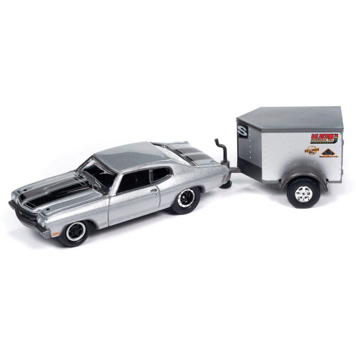 1970 Chevrolet Chevelle w/Enclosed Trailer 1:64 Scale Diecast Model by Johnny Lightning Main Image