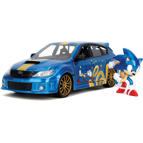 2012 Subaru Impreza WRX STI w/Sonic The Hedgehog | Jada Toys