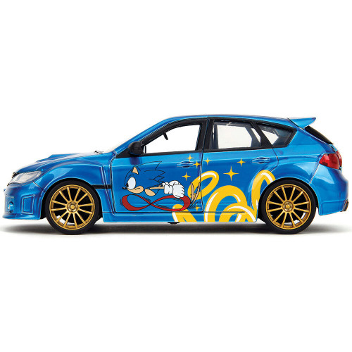 2012 Subaru Impreza WRX STI w/Sonic The Hedgehog 1:24 Scale Diecast Model by Jada Toys Alt Image 1