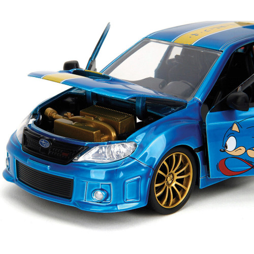 2012 Subaru Impreza WRX STI w/Sonic The Hedgehog 1:24 Scale Diecast Model by Jada Toys Alt Image 6