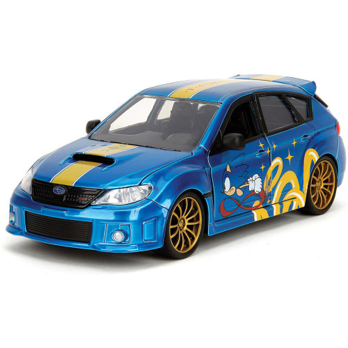 2012 Subaru Impreza WRX STI w/Sonic The Hedgehog 1:24 Scale Diecast Model by Jada Toys Alt Image 7