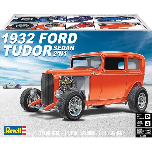 1932 Ford Tudor Sedan 2-N-1 1:25 Scale Plastic Model Kit by Revell Alt Image 1