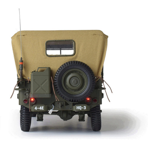 Willys MB Jeep & Trailer Large Scale Diecast Model Kit Alt Image 7