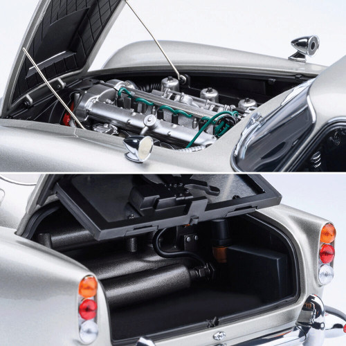 James Bond Aston Martin DB5 - Goldfinger w/Weapons 1:18 Scale Diecast Composite Model Car by AutoArt Alt Image 7
