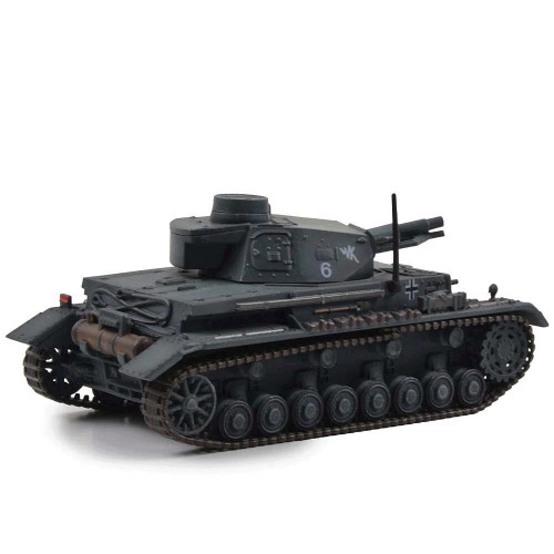 German Sd. Kfz. 161 PzKpfw IV Ausf. E Medium Tank - Gray 1:72 Scale Diecast Model by Panzerkampf Alt Image 1