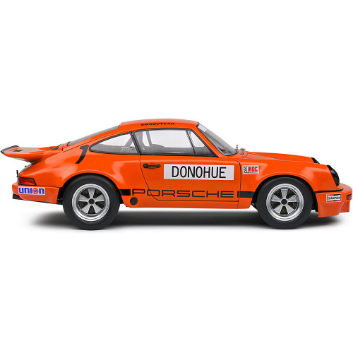 1974 Porsche 911 IROC Orange #1 Donohue IROC Daytona 1:18 Scale Diecast Model Car by Solido Alt Image 4
