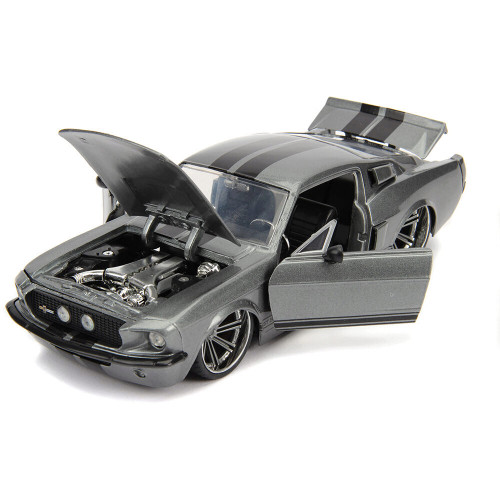 1967 Shelby GT500 - Silver 1:24 Scale Diecast Model Car by Jada Toys Alt Image 1