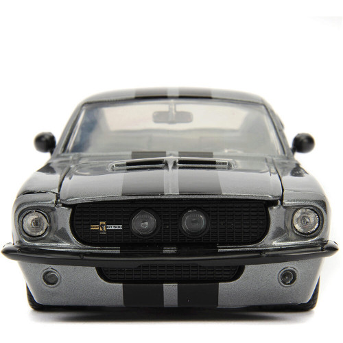 1967 Shelby GT500 - Silver 1:24 Scale Diecast Model Car by Jada Toys Alt Image 3