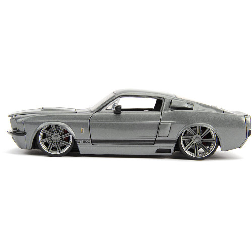 1967 Shelby GT500 - Silver 1:24 Scale Diecast Model Car by Jada Toys Alt Image 4