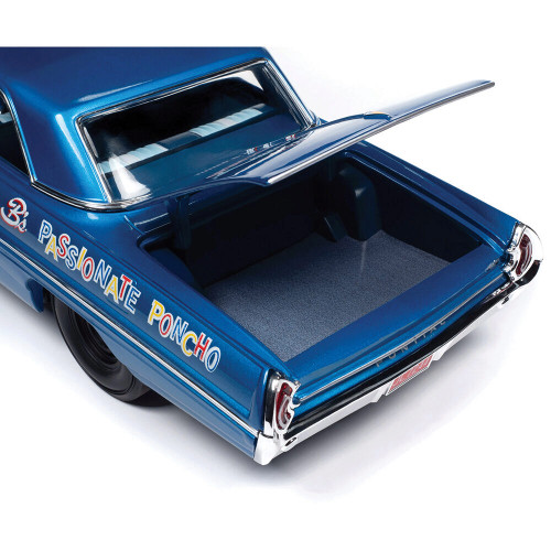 1962 Pontiac Catalina Hardtop Legends of the Quarter Mile Ensign Blue 1:18 Scale Diecast Model Car by Auto World Alt Image 8